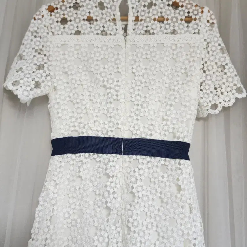 [BUNJANG] Plastic Island White Lace Long Dress / 플라스틱아일랜드 화이트 레이스 원피스