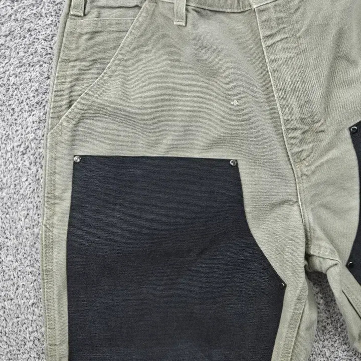 [SOLD OUT] 칼하트 덕캔버스 더블니 워크 쇼츠 반바지 커스텀 ( 36" )/11886