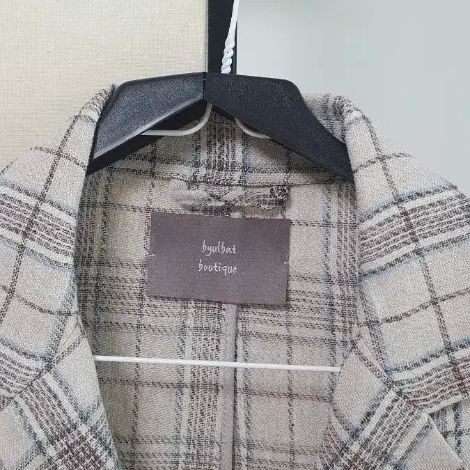 [SOLD OUT] byulbat 별밭양품점 체크무늬 린넨 자켓