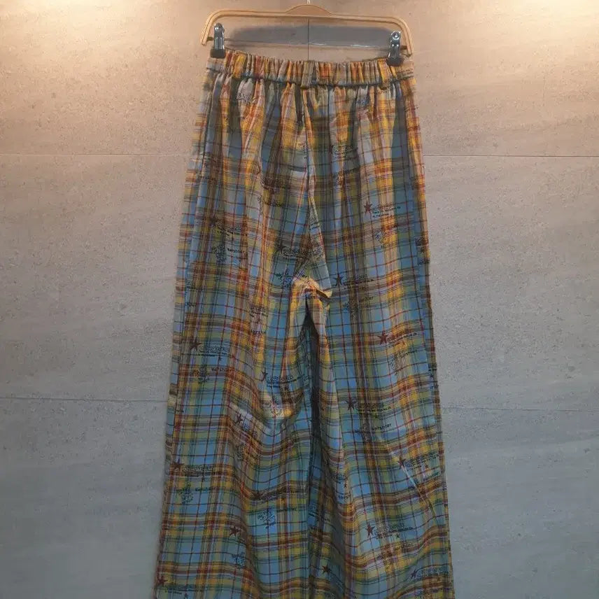 [BUNJANG] MR.QIZHI Checkered Wide Pants / MR.QIZHI 체크 와이드 팬츠. 미착.
