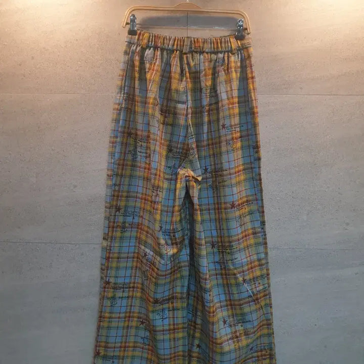 [BUNJANG] MR.QIZHI Checkered Wide Pants / MR.QIZHI 체크 와이드 팬츠. 미착.