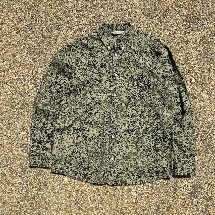 [BUNJANG] Carhartt Camouflage Shirt / 데칼하트(Carhartt) 카모폴라쥬 셔츠
