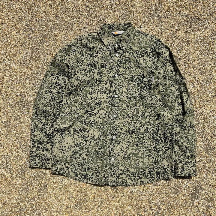 [BUNJANG] Carhartt Camouflage Shirt / 데칼하트(Carhartt) 카모폴라쥬 셔츠