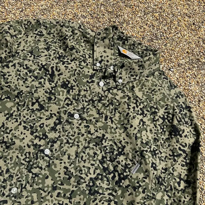 [BUNJANG] Carhartt Camouflage Shirt / 데칼하트(Carhartt) 카모폴라쥬 셔츠