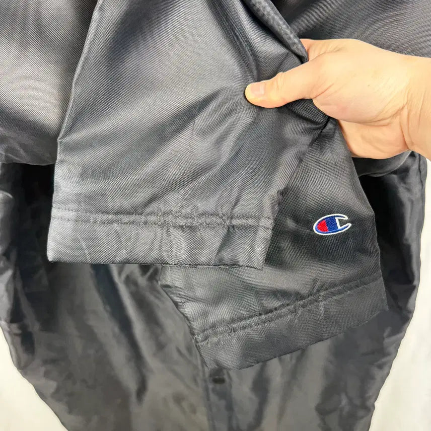 [BUNJANG] Champion Old School Fleece Coat / (L) 챔피온 올드스쿨 백로고 양털 돕바 블랙