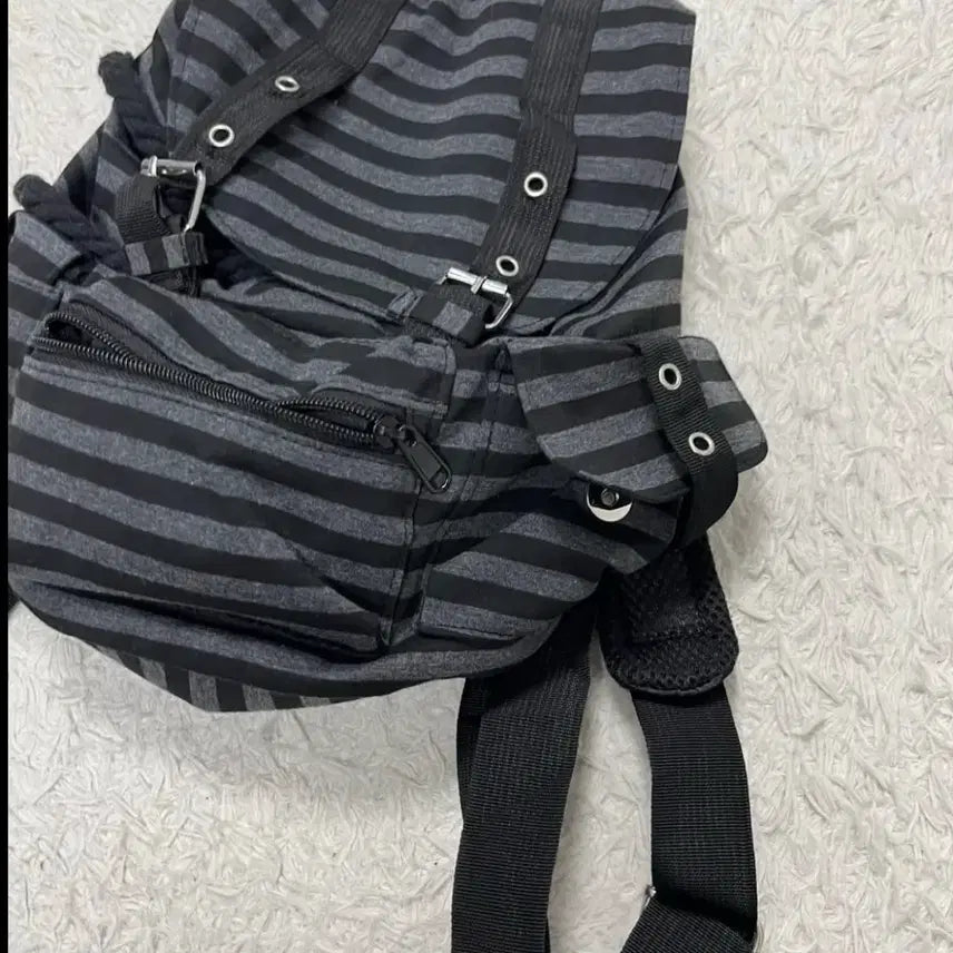 [BUNJANG] Vintage Striped Backpack / 빈티지 스트라이프 백팩