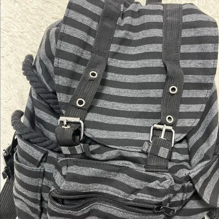 [BUNJANG] Vintage Striped Backpack / 빈티지 스트라이프 백팩