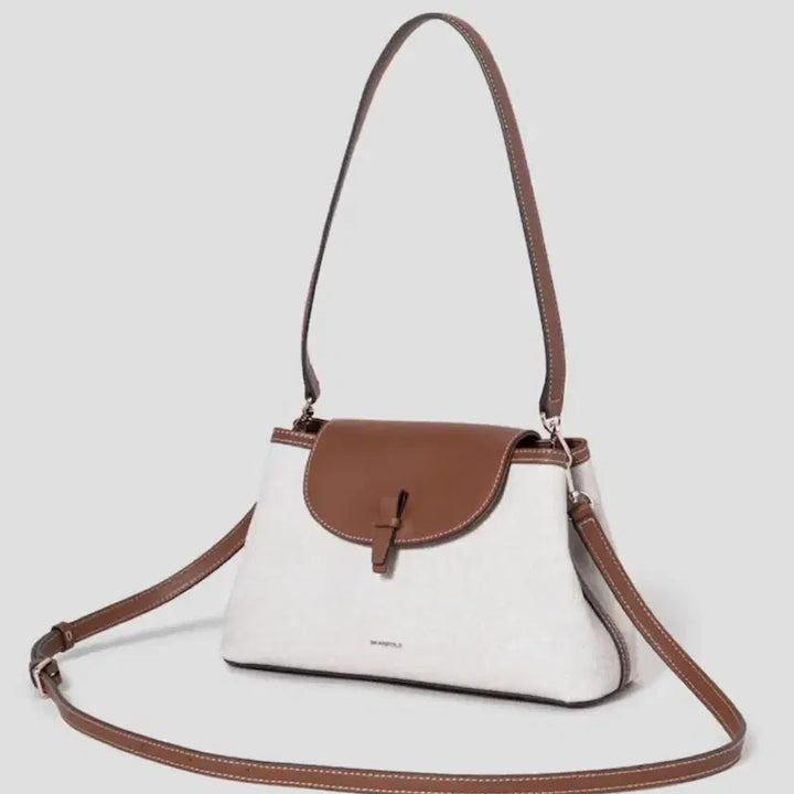 [BUNJANG] Beanpole Fine Shoulder Bag (Brown) / [빈폴] ACC 파인 숄더백 브릭 (브라운)