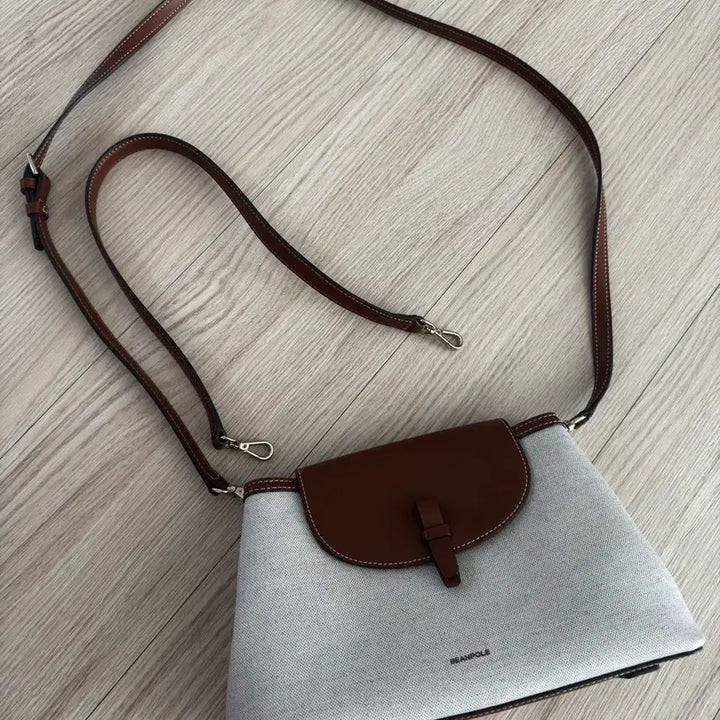 [BUNJANG] Beanpole Fine Shoulder Bag (Brown) / [빈폴] ACC 파인 숄더백 브릭 (브라운)