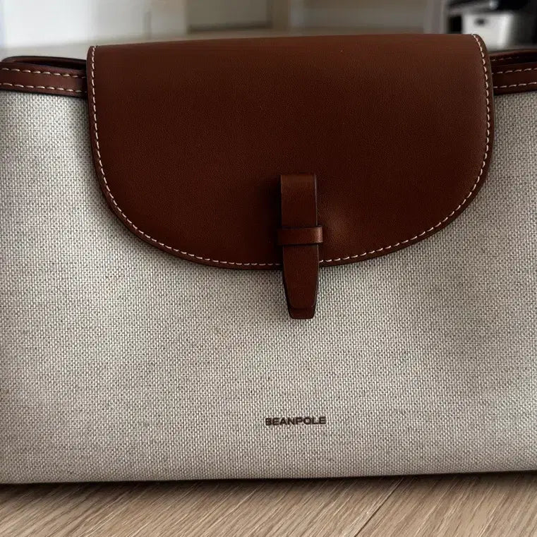 [BUNJANG] Beanpole Fine Shoulder Bag (Brown) / [빈폴] ACC 파인 숄더백 브릭 (브라운)