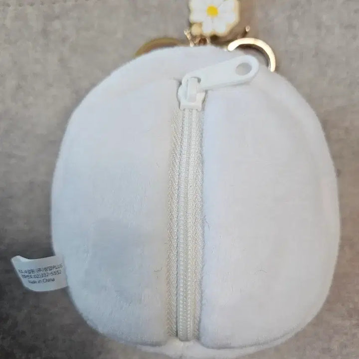 [BUNJANG] Molang Checkered Shopping Cart Keyring / 몰랑이 장바구니 키링
