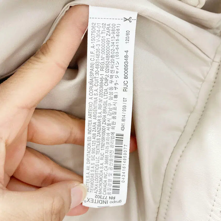 [BUNJANG] ZARA Junior Faux Leather Jacket / 자라 쥬니어 인조가죽자켓 122 진스센스