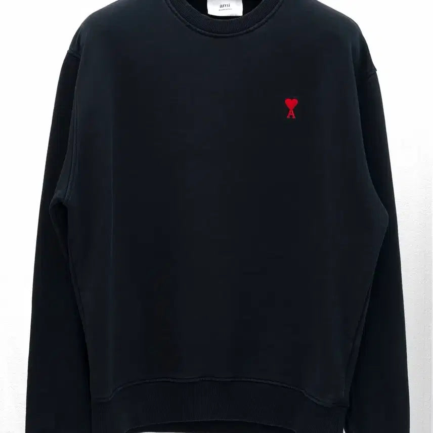 [BUNJANG] AMI Small Heart Sweatshirt Black XL / 아미 스몰하트 맨투맨 블랙 XL