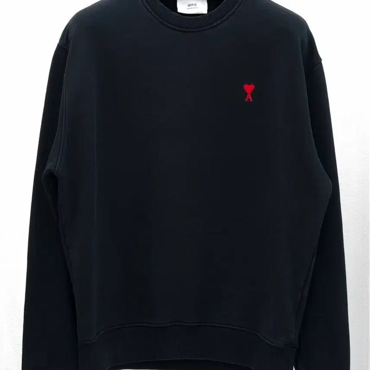 [BUNJANG] AMI Small Heart Sweatshirt Black XL / 아미 스몰하트 맨투맨 블랙 XL