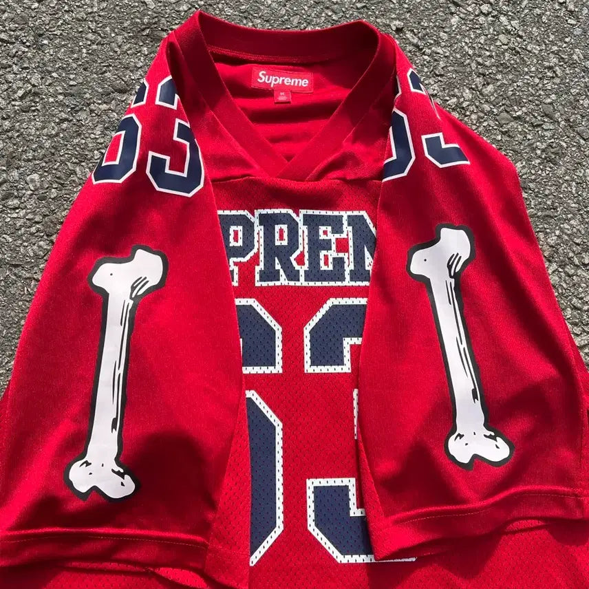 [BUNJANG] Supreme Bones Football Jersey M / 25fw 슈프림 본즈 풋볼 저지티 M