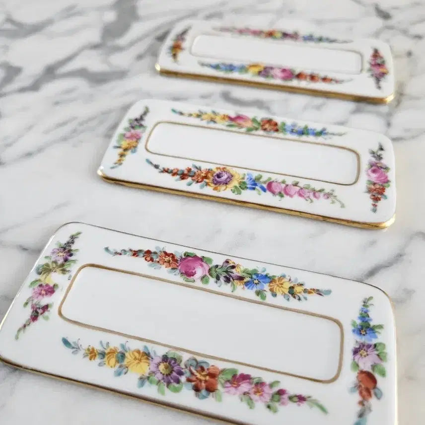 [BUNJANG] German Dresden Name Tag Set / 앤틱 독일 드레스덴 네임태그