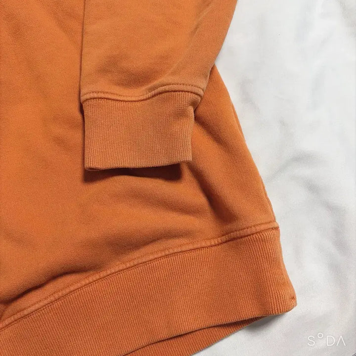 [BUNJANG] Stone Island Two-Button Orange Hoodie M / 스톤아일랜드 투버튼 오렌지 후드티 M