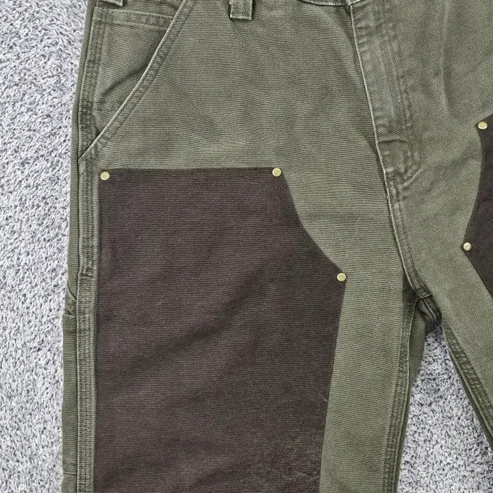 [BUNJANG] Carhartt Duck Canvas Double Knee Work Shorts (36") / 칼하트 덕캔버스 더블니 워크 쇼츠 반바지 커스텀 (36") / 11887