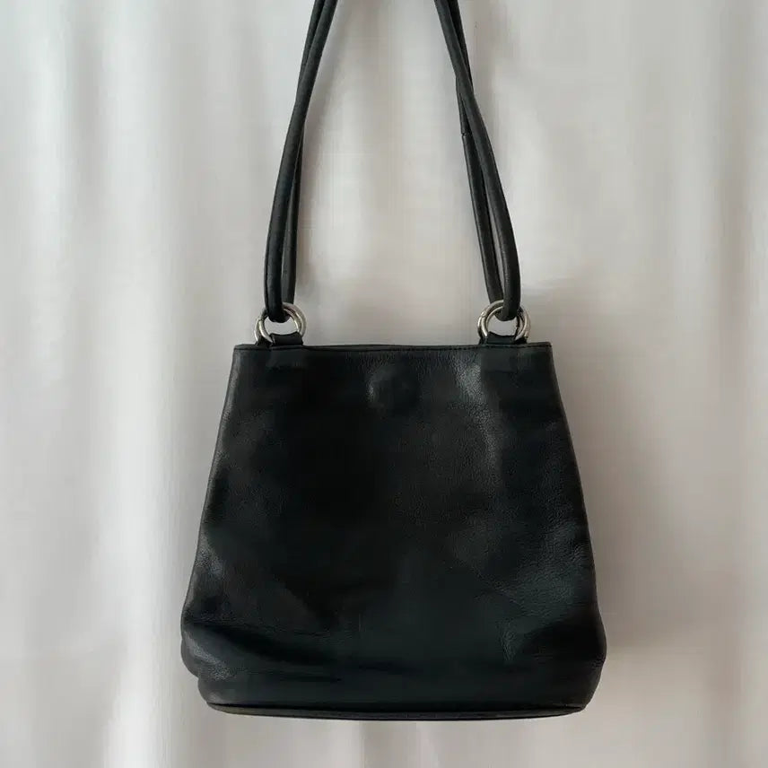 [BUNJANG] Natural Leather Tote and Shoulder Bag / 천연소가죽 토트 겸 숄더백