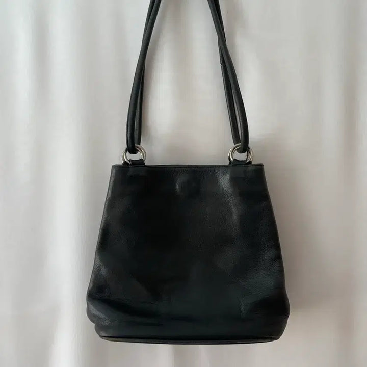 [BUNJANG] Natural Leather Tote and Shoulder Bag / 천연소가죽 토트 겸 숄더백
