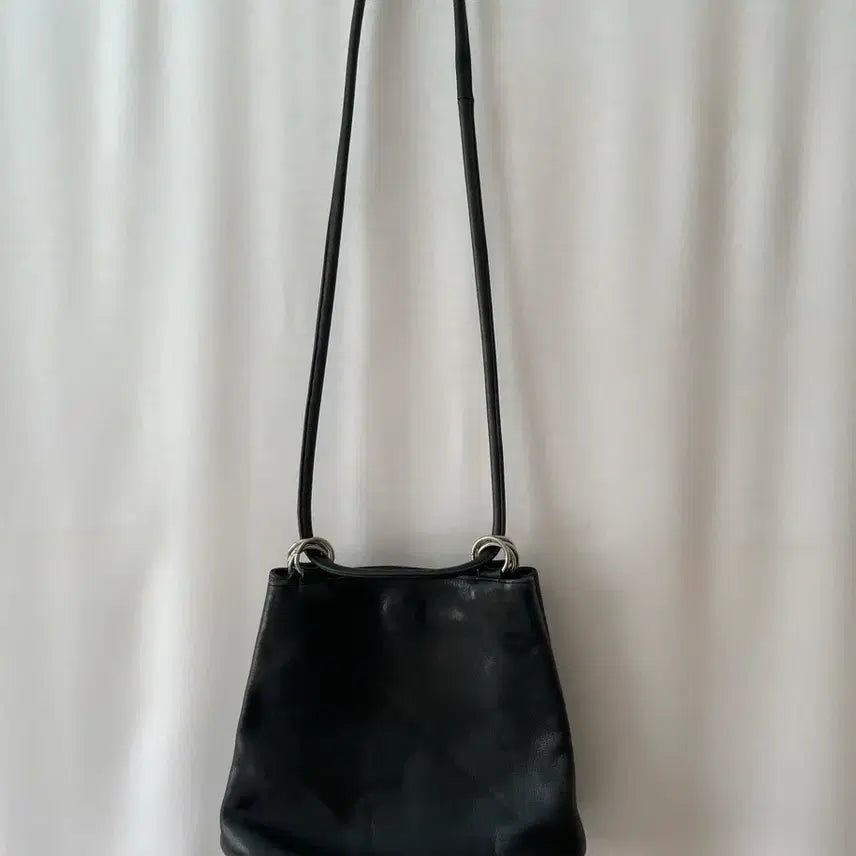 [BUNJANG] Natural Leather Tote and Shoulder Bag / 천연소가죽 토트 겸 숄더백