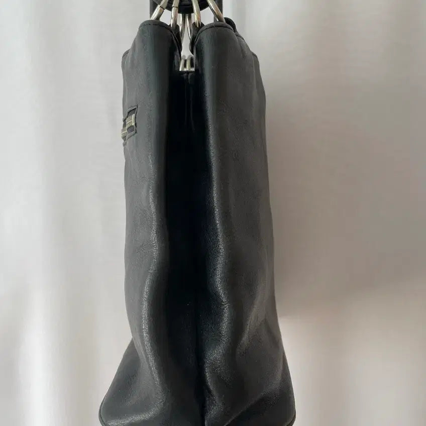 [BUNJANG] Natural Leather Tote and Shoulder Bag / 천연소가죽 토트 겸 숄더백