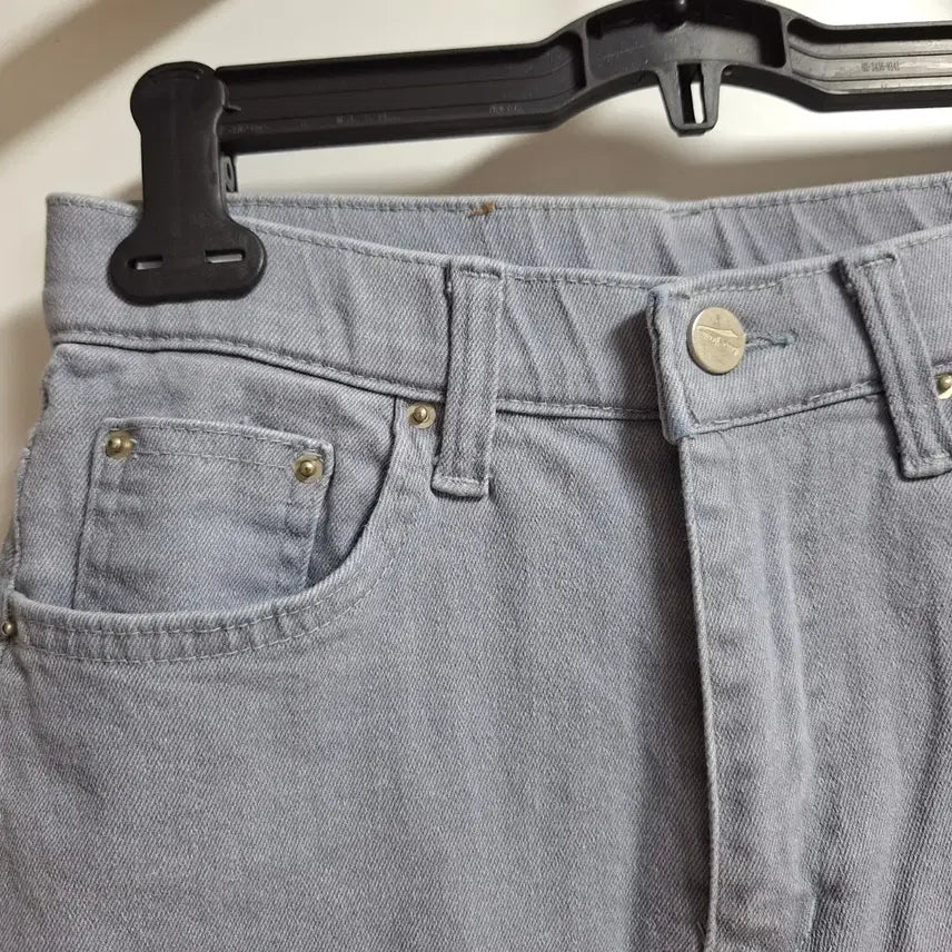 [BUNJANG] Kachion Blue Cotton Blend Pants / 카치온 블루 스판 면 팬츠