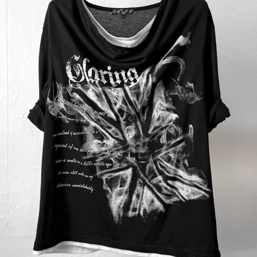 [SOLD OUT] JPN 드레이프 레이어드 펑크 티셔츠