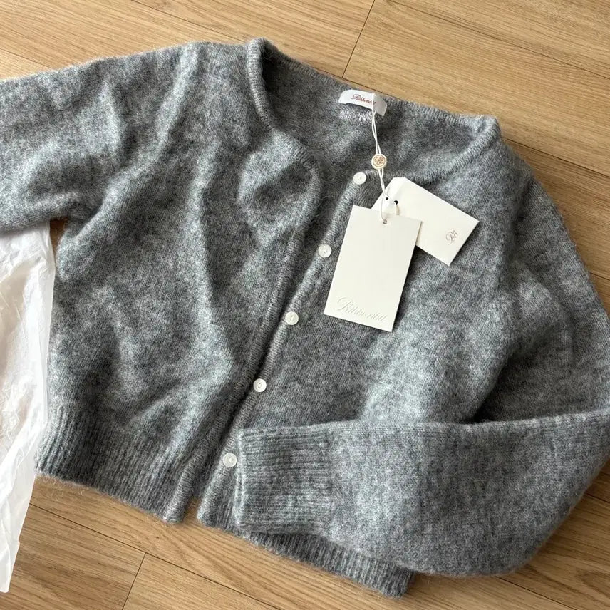 [BUNJANG] Ribbonbit Gray Cardigan / 리본빗 가디건