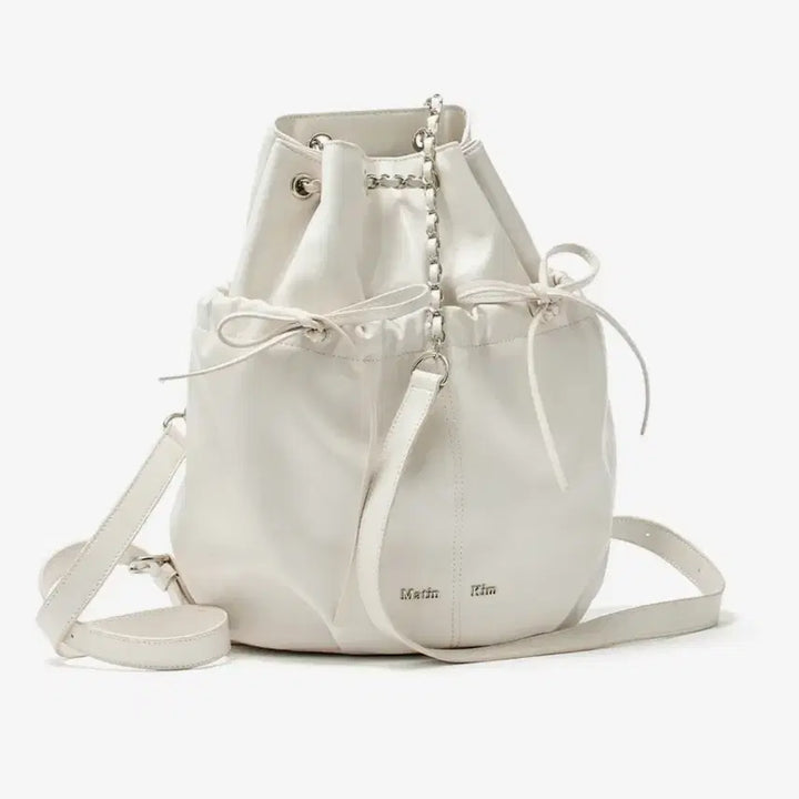[BUNJANG] Matinkim White Shirring Backpack / 마뗑킴 화이트 셔링 백팩
