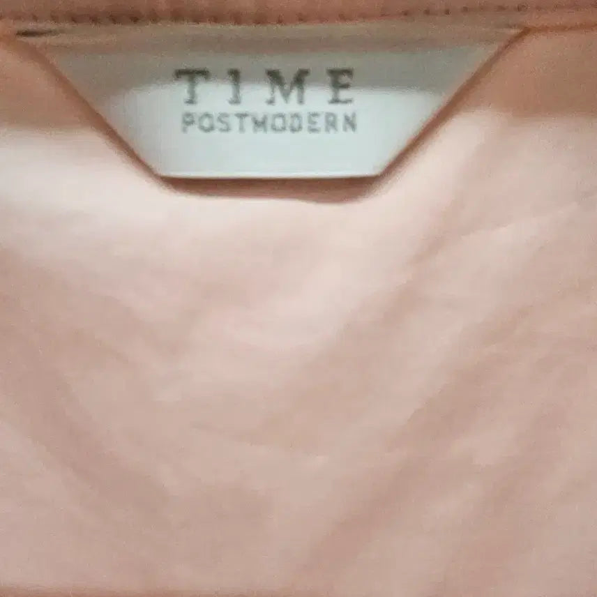 [BUNJANG] Time Pink Short Sleeve Blouse Shirt / 타임 핑크색 반팔 블라우스 셔츠 스타일러행거