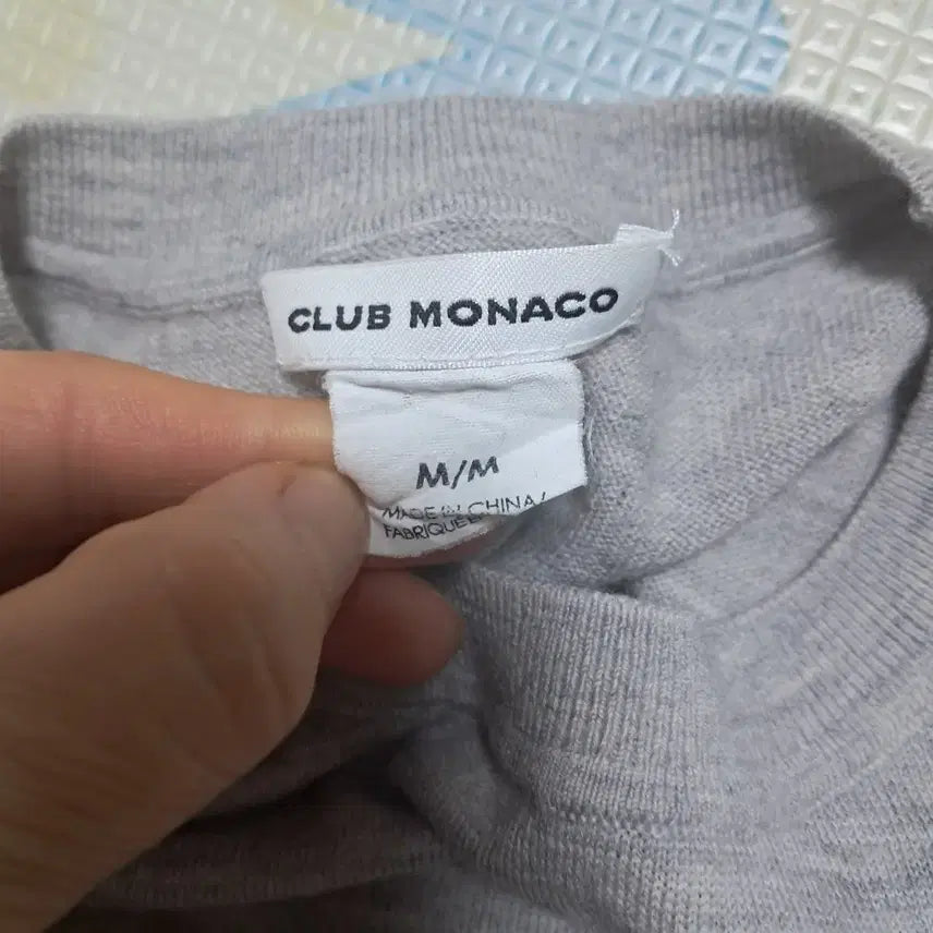 [BUNJANG] Club Monaco Grey Spring Knit Sweater / 클럽모나코 그레이 봄 니트 55(얇은 울 소재)