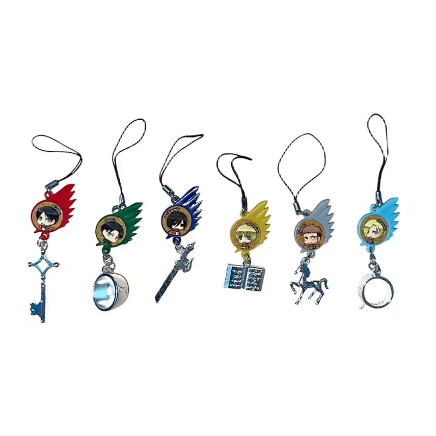 [BUNJANG] Attack on Titan Silver Charm Strap / 진격의 거인 실버 참 스트랩