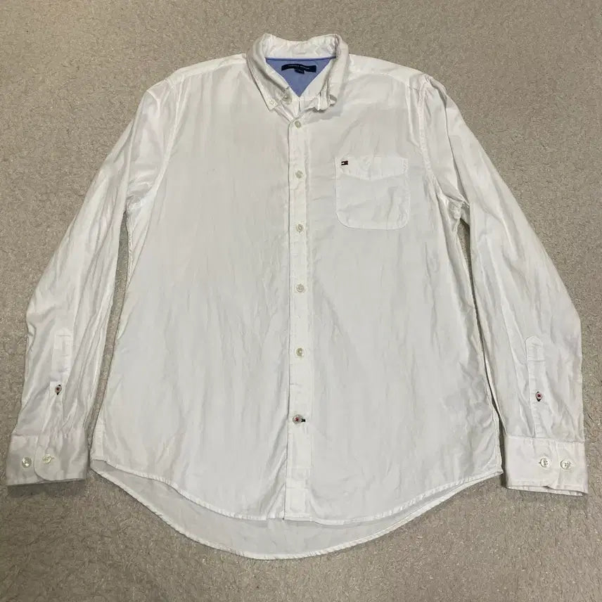 [SOLD OUT] 타미힐피거 화이트 긴팔 셔츠 m
