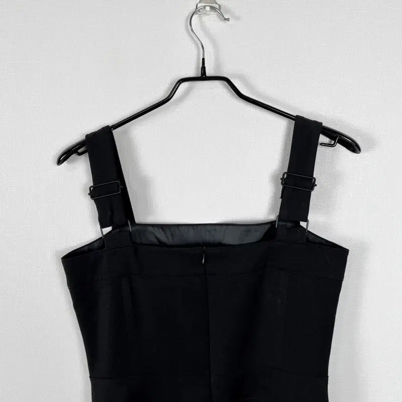 [BUNJANG] RaDen Black Bootcut Suspender Pants / 부츠컷 국내제작 멜빵 바지 블랙 여F/라덴