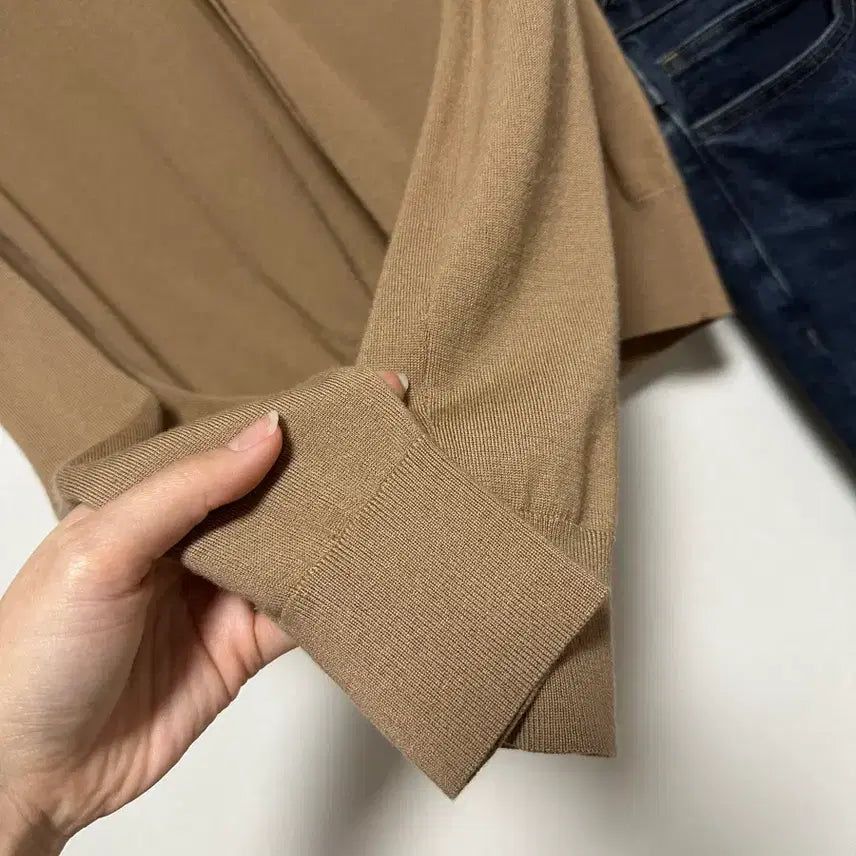 [SOLD OUT] 띠어리 실켓 울 카멜 가디건