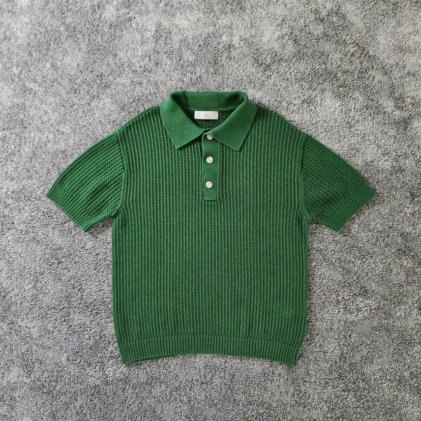 [BUNJANG] UMO APPAREL Knit Polo Shirt / [무료배송] minav 반팔 니트 폴로