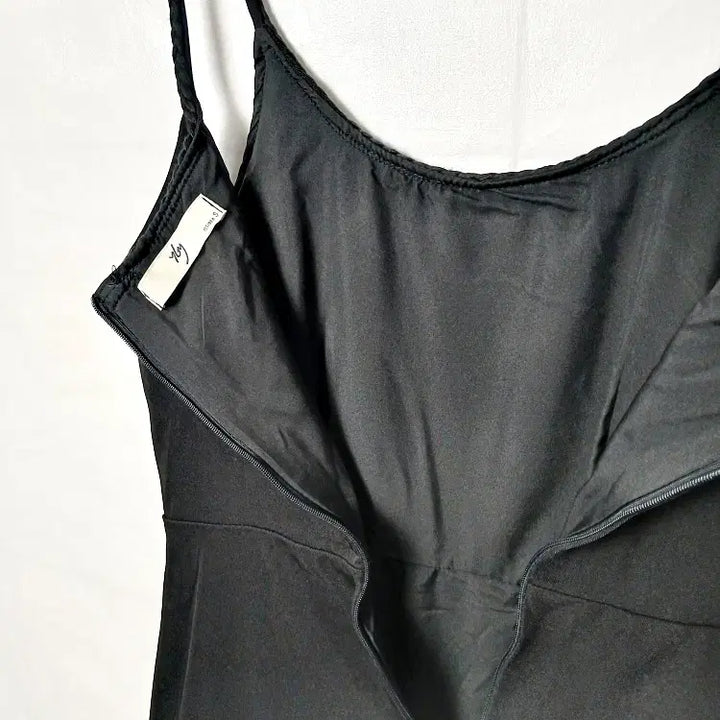 [BUNJANG] YBY Black Spaghetti Strap Long Dress / YBY 블랙 스파게티 어깨 끈 롱 원피스 80-85