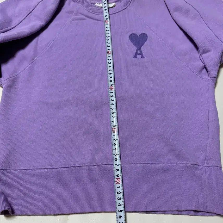 [BUNJANG] AMI Lilac Big Logo Sweatshirt / (신품급,판매42,매장판) 아미 여성 라일락 맨투맨44-55
