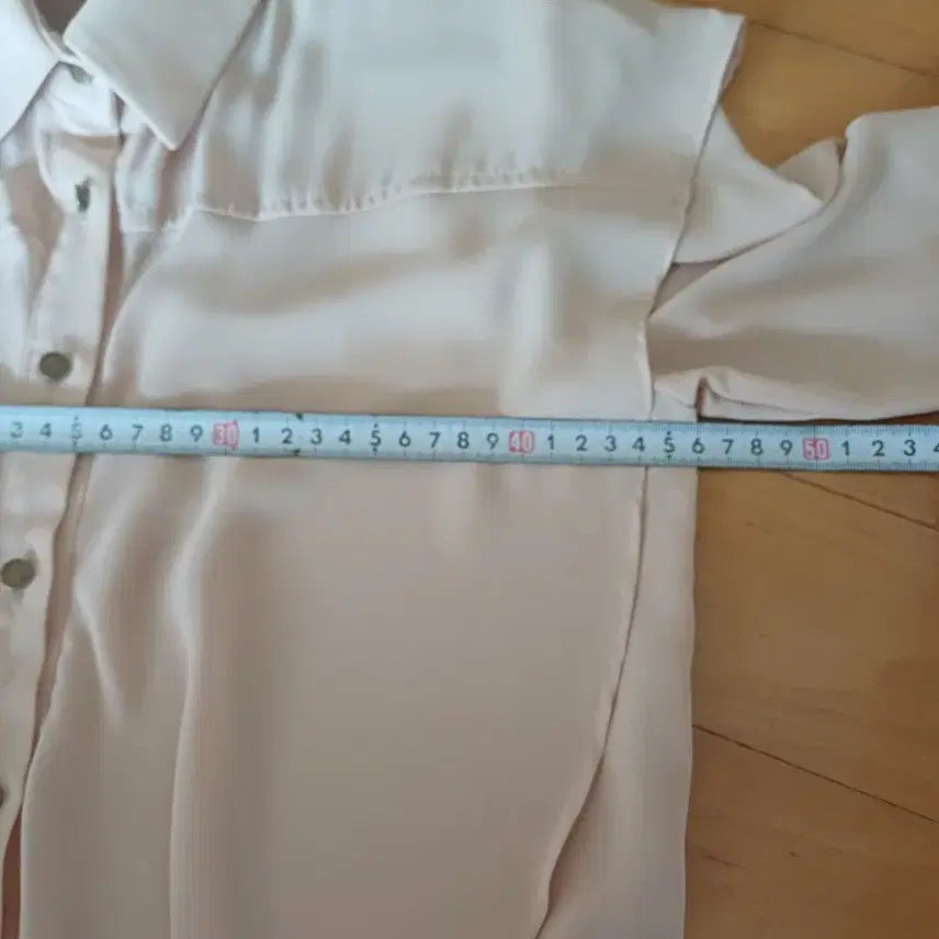 [BUNJANG] SODA Pink Frill Blouse / 쏘다 핑크 블라우스 프릴장식