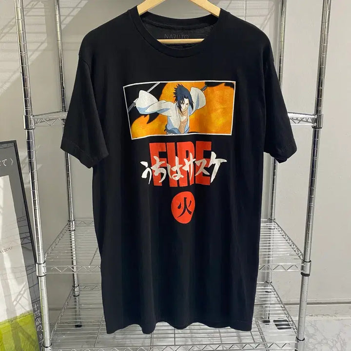 [BUNJANG] Naruto Sasuke Official Animation T-shirt / 나루토 사스케 오피셜 애니메이션 티셔츠