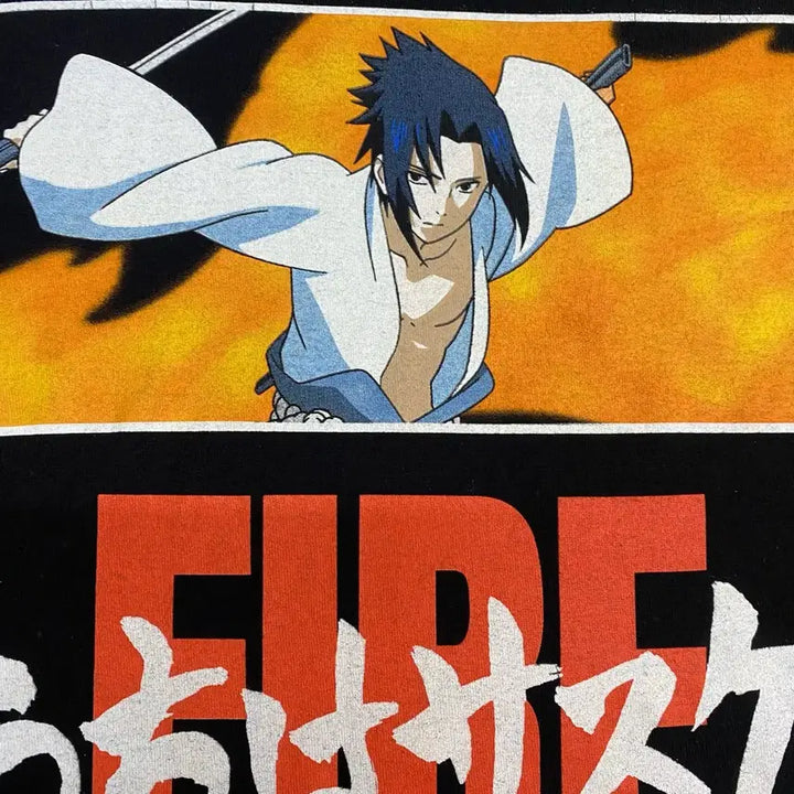 [BUNJANG] Naruto Sasuke Official Animation T-shirt / 나루토 사스케 오피셜 애니메이션 티셔츠