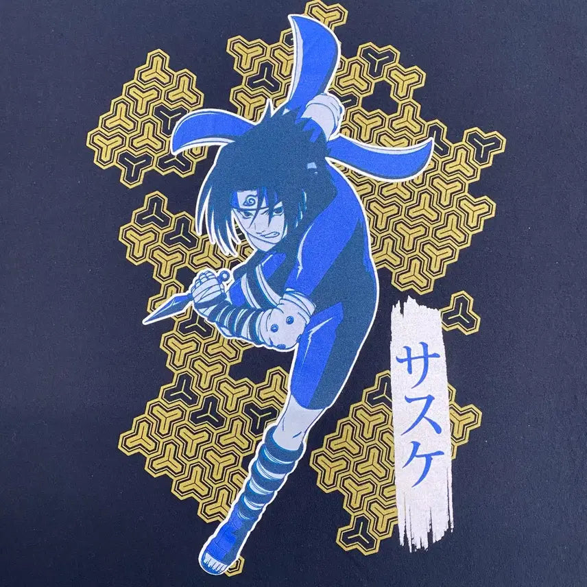 [BUNJANG] Naruto Sasuke Official Anime T-shirt / 나루토 사스케 오피셜 애니메이션 티셔츠