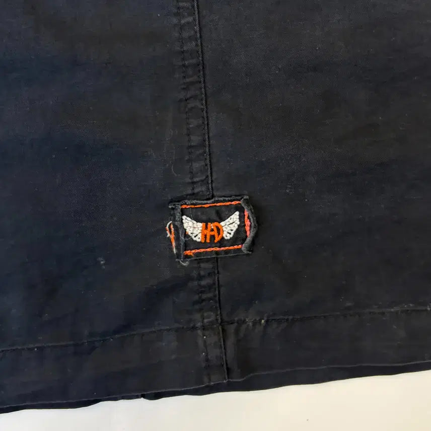 [SOLD OUT] 할리 데이비슨 모터사이클 스컬 하프 셔츠