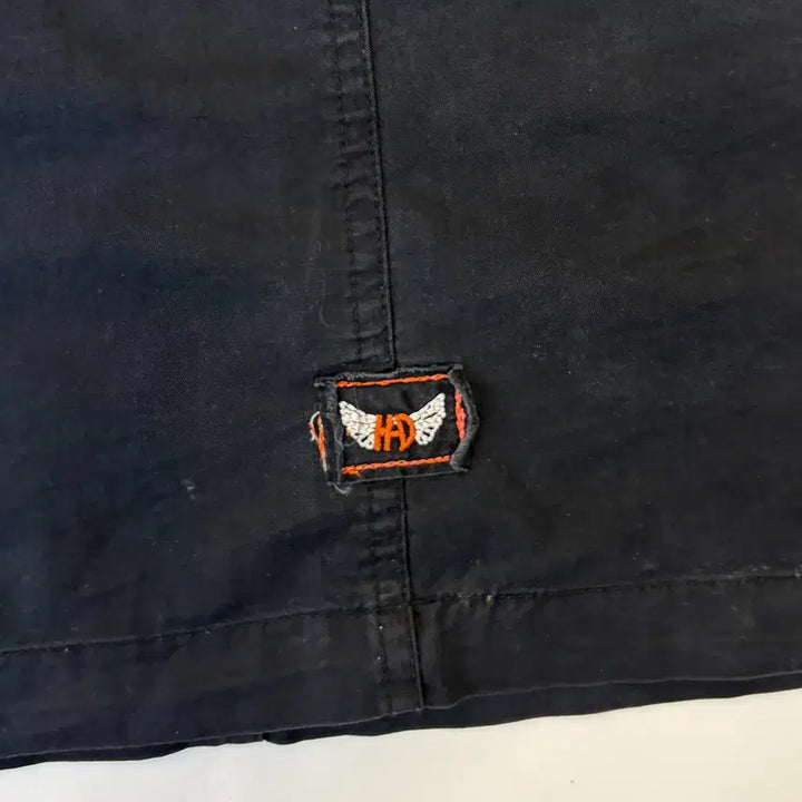 [SOLD OUT] 할리 데이비슨 모터사이클 스컬 하프 셔츠