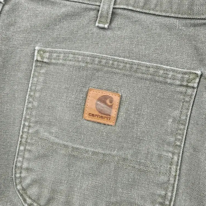 [BUNJANG] Carhartt Duck Canvas Carpenter Work Shorts Custom (34") / 칼하트 덕캔버스 카펜터 워크 쇼츠 반바지 커스텀 (34") / 11889