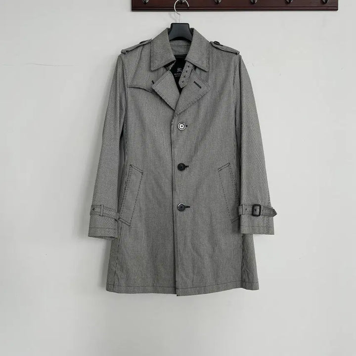 [BUNJANG] Burberry Houndstooth Trench Half Coat / 버버리 하운드투스 트렌치 하프 코트