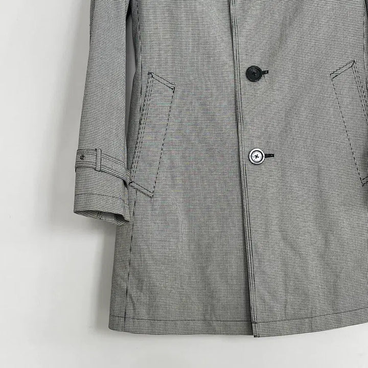 [BUNJANG] Burberry Houndstooth Trench Half Coat / 버버리 하운드투스 트렌치 하프 코트