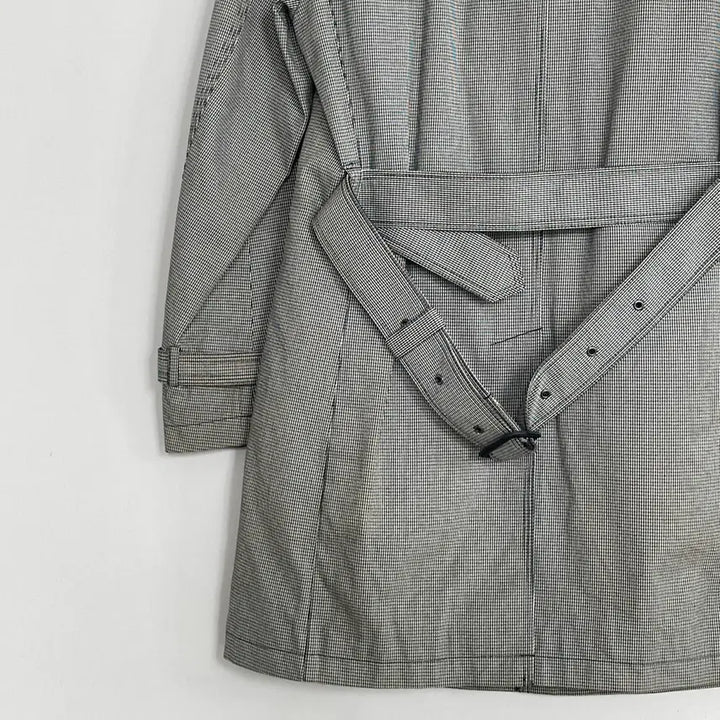 [BUNJANG] Burberry Houndstooth Trench Half Coat / 버버리 하운드투스 트렌치 하프 코트