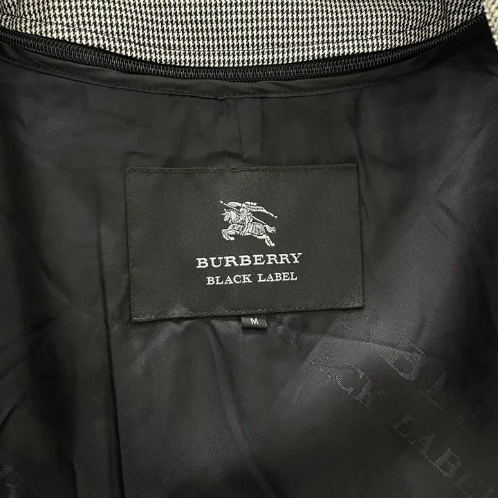 [BUNJANG] Burberry Houndstooth Trench Half Coat / 버버리 하운드투스 트렌치 하프 코트